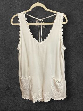 J.Marie Embroidered Women's Romper, size M.